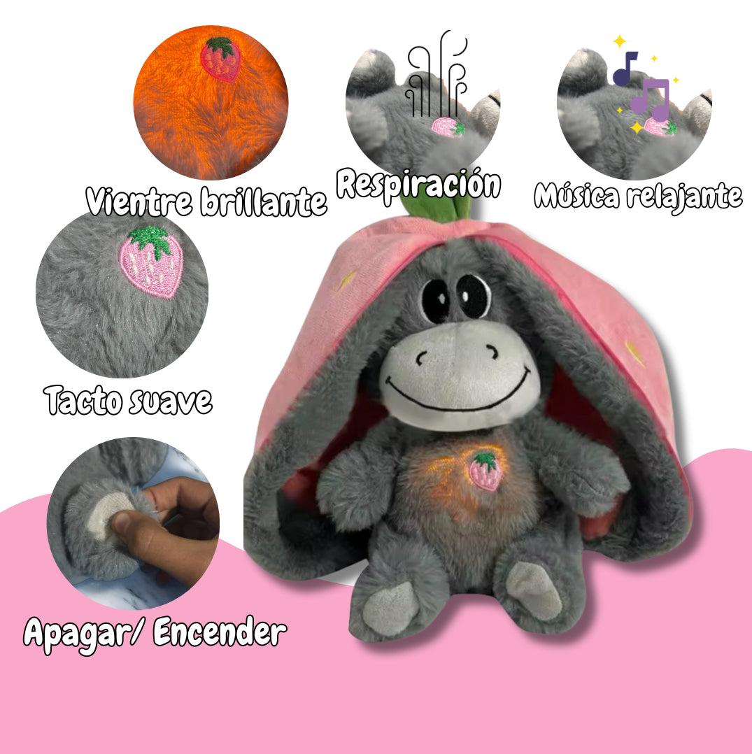 Peluche que respira en forma de fresa 🍓